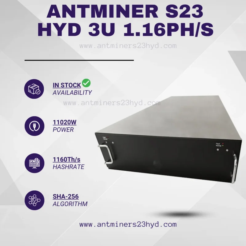 Bitmain Antminer S23 Hyd 3U (1.16 Ph/s) - Image 2