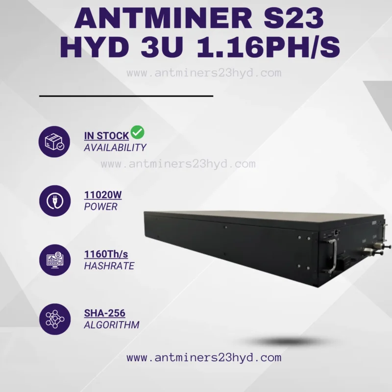Bitmain Antminer S23 Hyd 3U (1.16 Ph/s) - Image 4