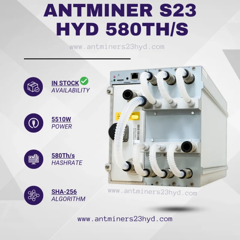 Bitmain Antminer S23 Hyd (580Th)