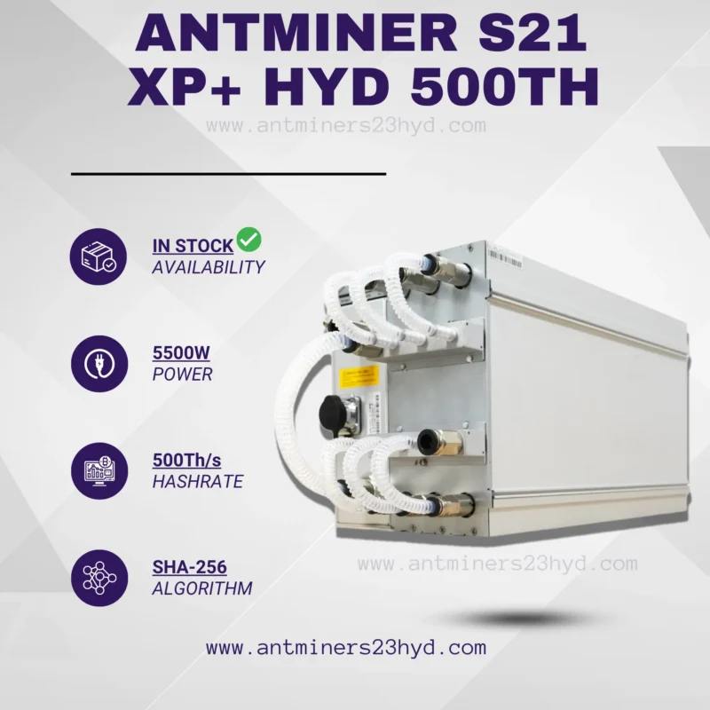 Bitmain Antminer S21 XP+ Hyd (500Th/s)