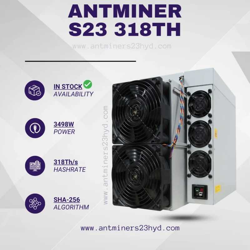 Bitmain Antminer S23 (318Th/s) Bitcoin Miner